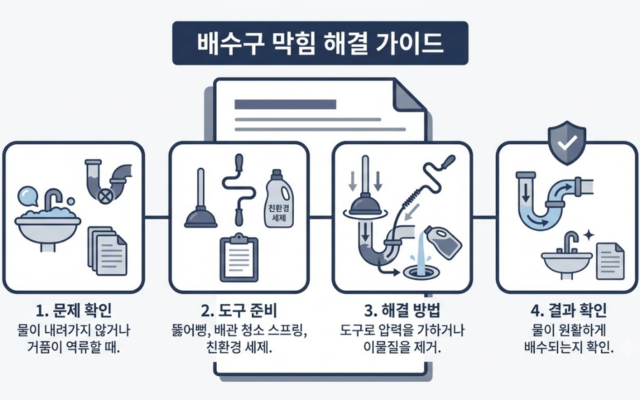 하수구 뚫음 비용 부담 기준과 처리 절차 정리