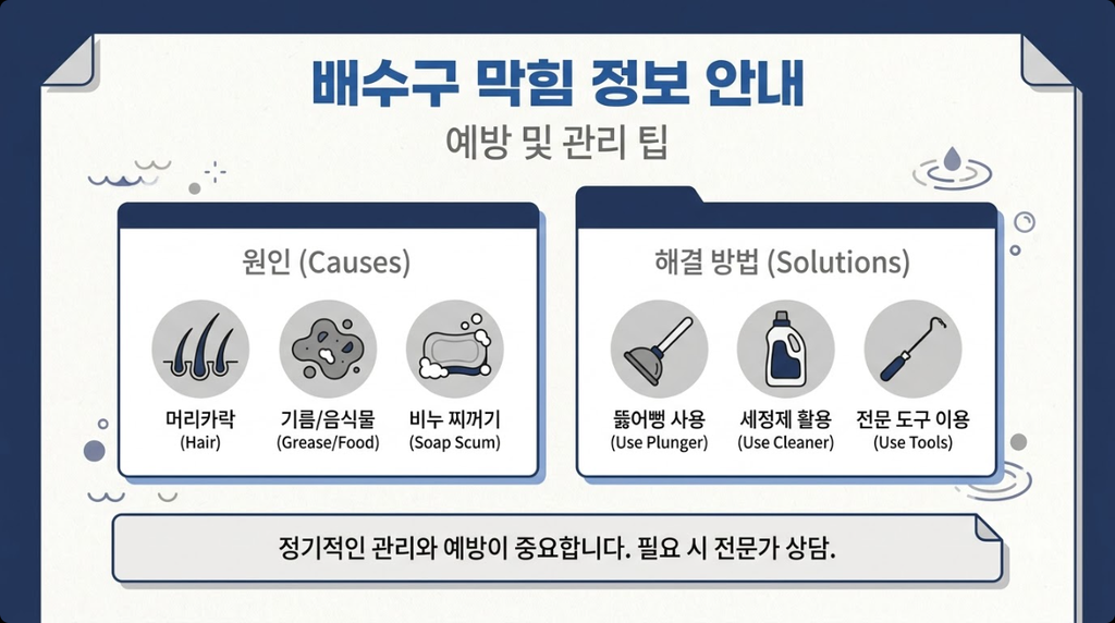하수구 막힘